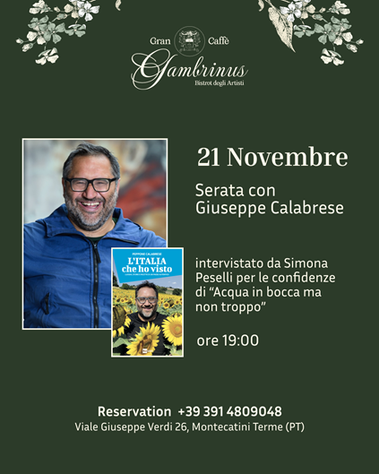 Serata con Giuseppe Calabrese