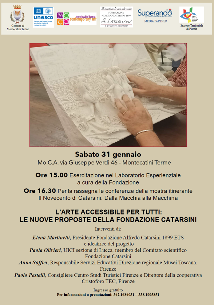 L’Arte Accessibile Per Tutti: Le Nuove Proposte Della Fondazione Catarsini Locandina