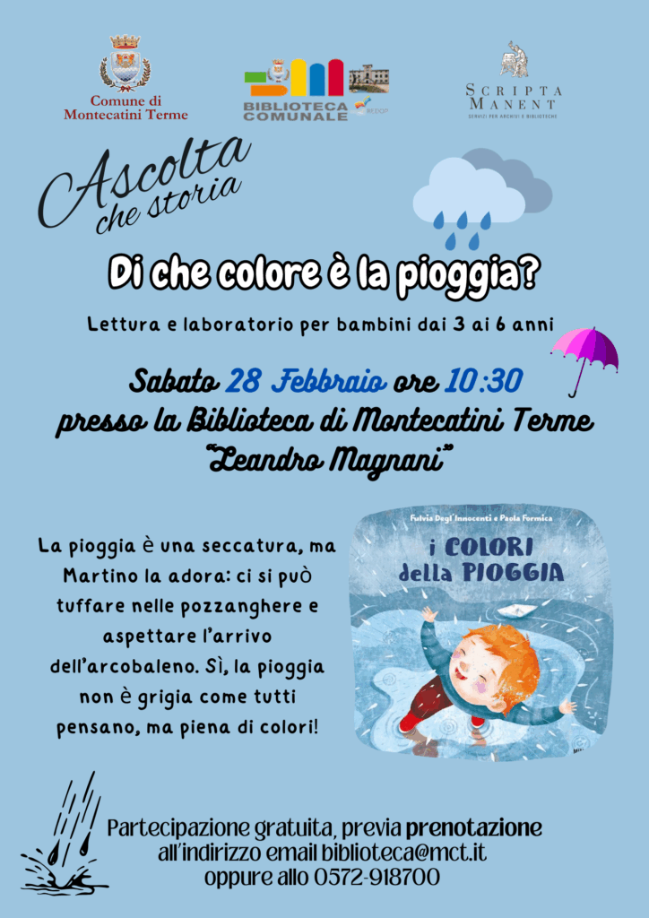 Di che colore è la pioggia locandina