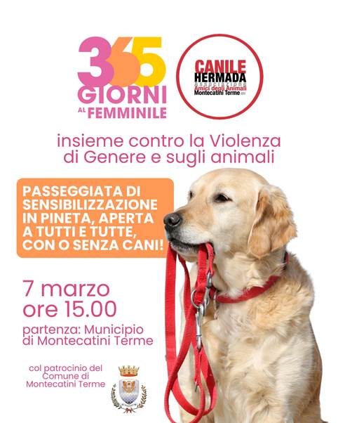 Passeggiata contro la violenza di genere e sugli animali locandina